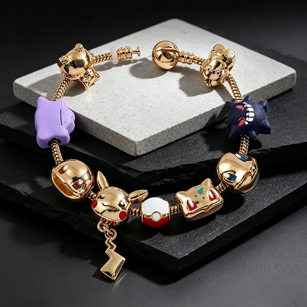 Cobra Extruder - Cute Monster Charm Bracelet, Gold Color