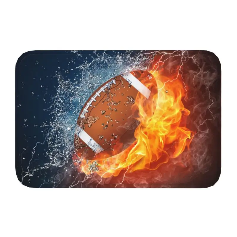 Custom Bolleyball Baskeball Rugby American Football Doormat Mat Anti-Slip Bathroom Kitchen Toilet Rug Carpet 40*60cm