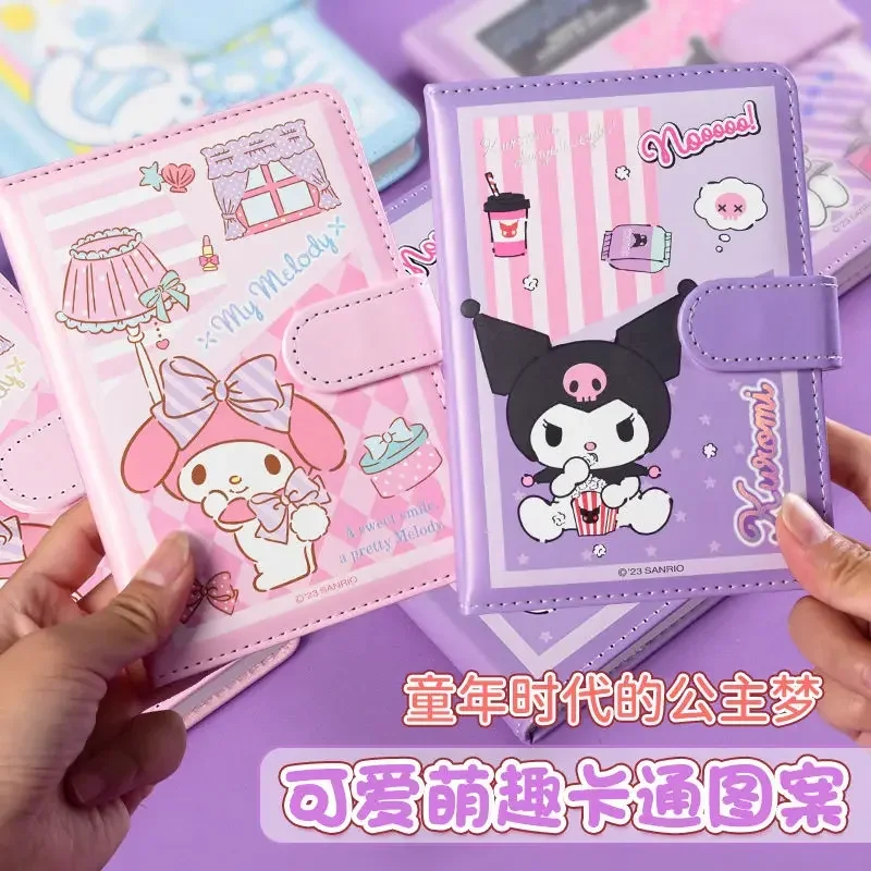 Süße Kuromi Anime Sanrio Kawaii Student Hand Ledger Nette Cartoon Cinnamoroll Schreibwaren Kinder Schnalle Notizblock Notebook Geschenke