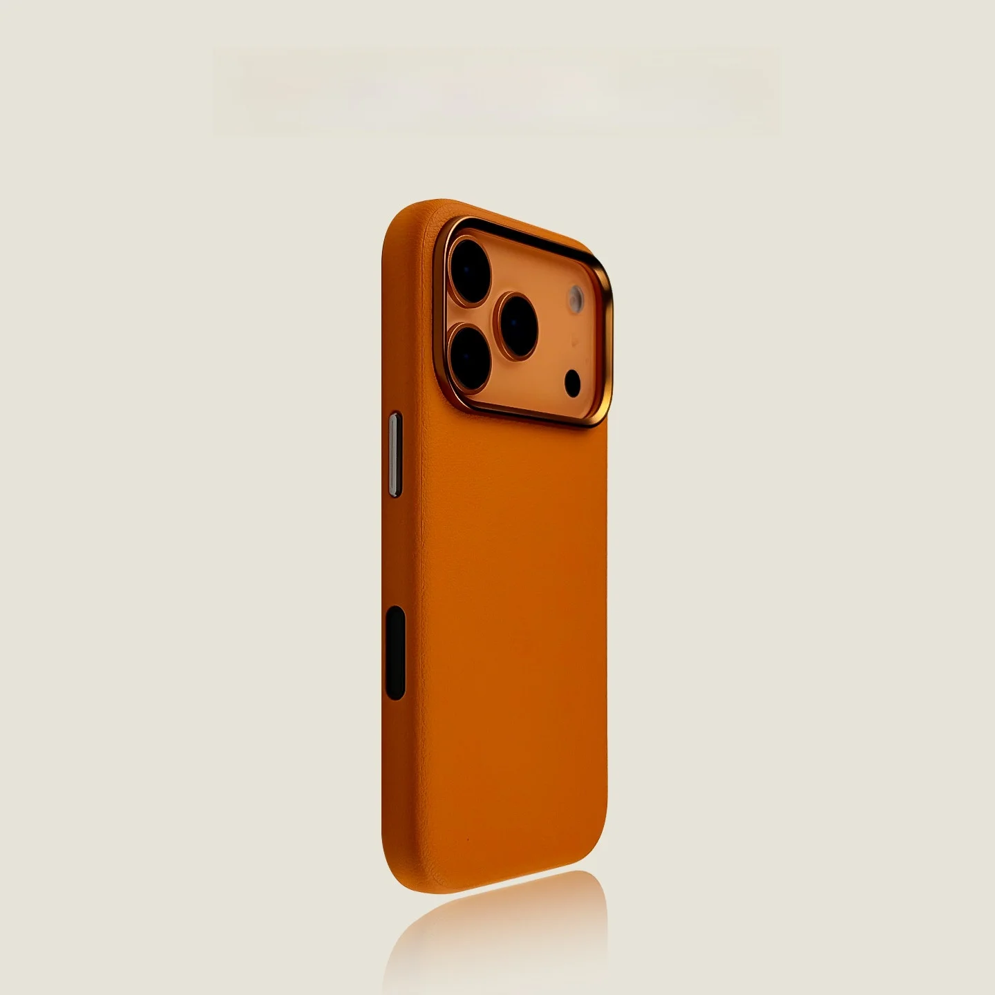 Orange Leather Ipho…