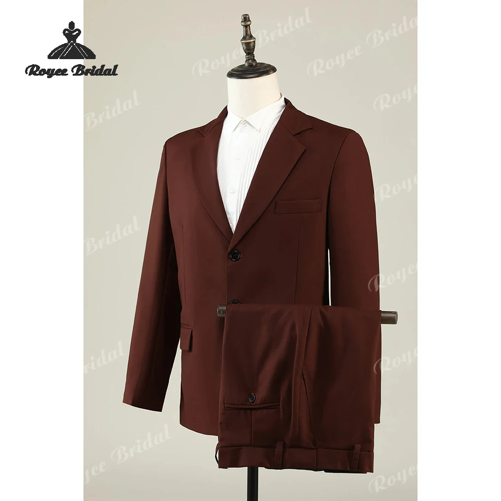 Two Piece Single Breasted Men's Suit Wedding 2026 Notched Lapel Formal Evening Business Suit costume homme mariage