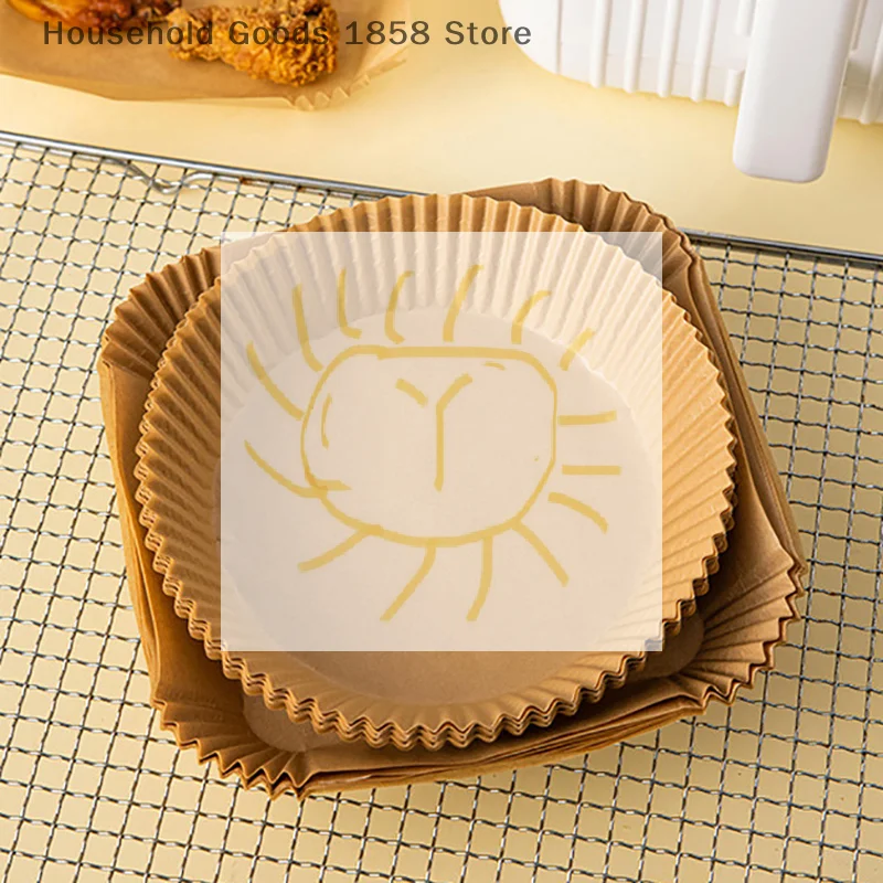 50-шт-Бумага-для-аэрофритюрницы-одноразовая-бумага-для-выпечки-в-духовке-коврик-для-пароварки-жиропоглощающая-бумага-аксессуары-для-аэрофритюрниц