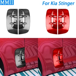 For Kia Stinger 2018-2023 Car Accessories Real Dry Carbon Fiber Side Fender Vent Panel Cover Decorative Modification Decoration