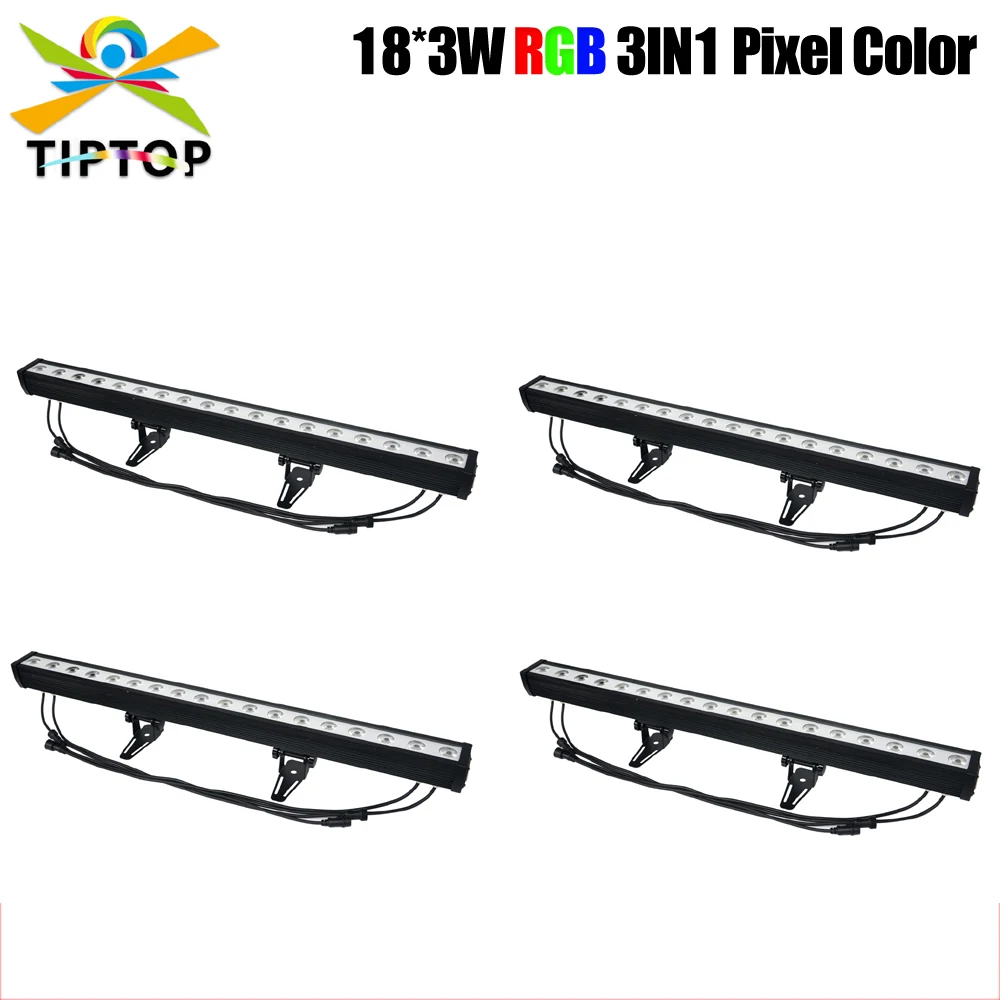 

Guangzhou TIPTOP Led Pixel Wall Washer Light 18x3W RGB Color Mixing Each Led Can be Controlled Separately DMX Pixel LED Long Bar