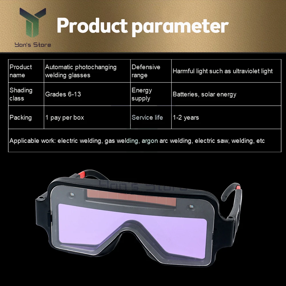 Welders Glass welding goggles Automatic Variable Photoelectric Welding Glasses Auto Darkening Welding Helmets Protective Glasse