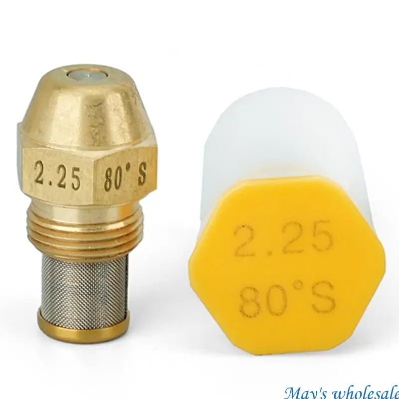 Copper Fuels Burners Nozzle 80 Degree Sprayed Pattern And Integrated Stainless Steel Filter 448A