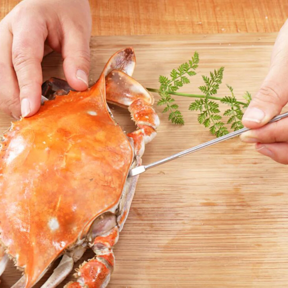 

1Set Seafood Forks Crab Crackers Kit Stainless Steel Easy Use Portable Reusable Safe Environmentally Friendly Silver