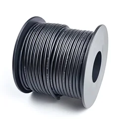 Cable eléctrico trenzado de 16/18/20/22/24/26/28/30 AWG, cables de cobre estañado de calibre 16, cable de conexión eléctrico de silicona Flexible