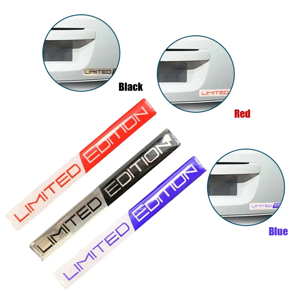 1 Pair 3D Car Stickers Emblem Limited Edition Styling Badge Decal Sticker Auto Door Bumper Trunk Body Side Decor Accessories