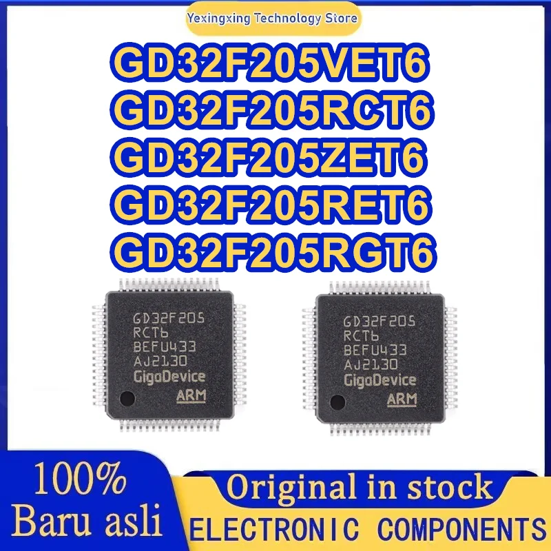 GD32F205VET6 GD32F205ZET6 GD32F205RET6 GD32F205RGT6 GD32F205RCT6  IC MCU Chip LQFP-64 100% New Original in stock