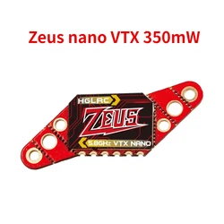 HGLRC Zeus nano VTX 350mW FPV 5.8G 2.4g 40CH Built-in Microphone 16/20/25.5mm Hole For RC FPV Transmitter VTX Multicopter