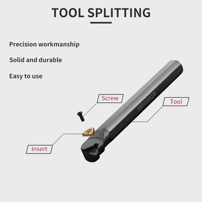 SNR0013M16 SNR0014M16 SNR0016Q16 SNR0020R16 SNR0025S16 CNC Internal Thread Turning Tool rod 16IR Inserts Lathe SNR Holder