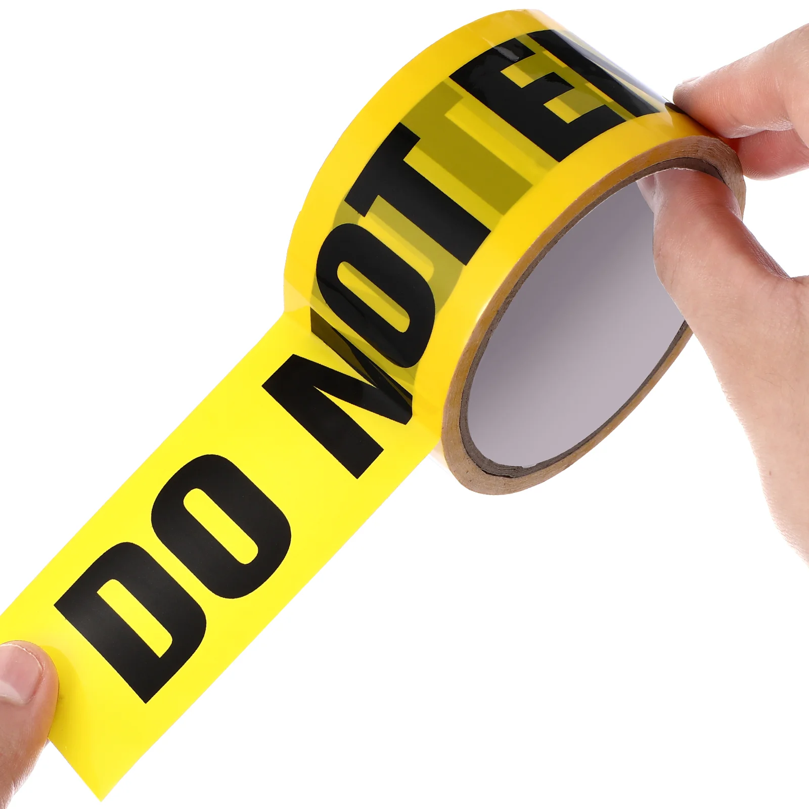 شريط تحذير PVC 100 متر شديد التحمل مقاوم للماء ملصق ذاتي اللصق أمان أرضية طحن رملي مضاد