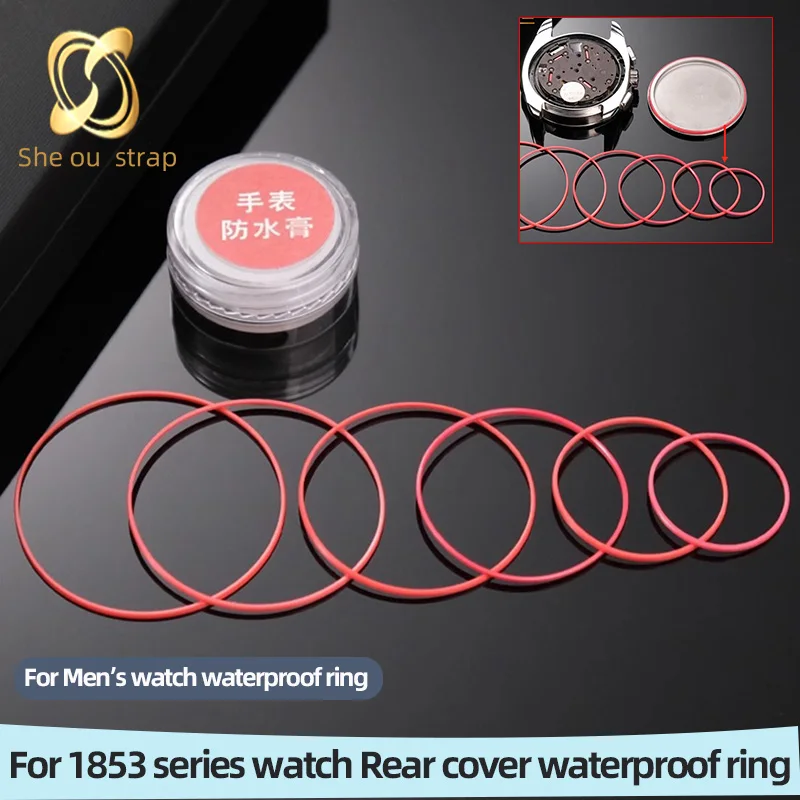 Rear Cover Waterproof Ring For Tissot 1853 T099 T035 T41series Silicone Washer With Men's Special Aealing Ring Accessories