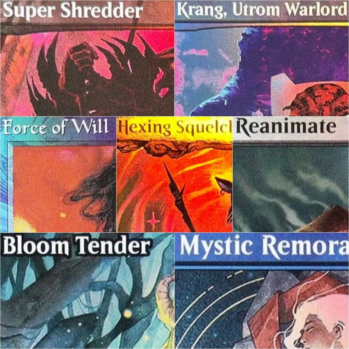 

Foil "Bloom Tender/Hexing Squelcher/Moonshadow" TCG Magical Cards Game Top Quality Playing Gathering Board Game Trading Cards