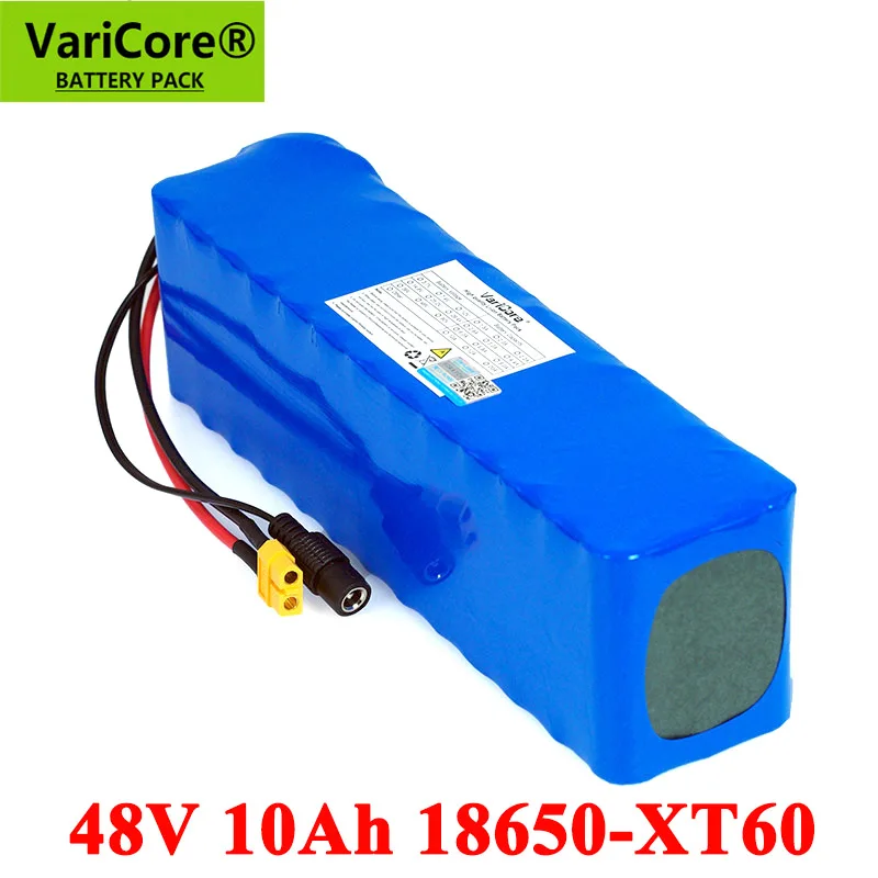 

VariCore E-bike battery 48v 10ah 13s3p18650 li-ion battery pack bike conversion kit 1000w XT60 plug 54.6v batteries