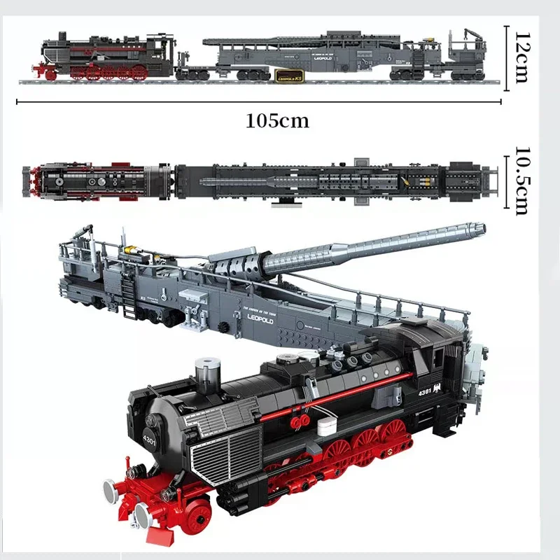 ตัวต่อรถทหาร K5 Leopold ของเล่นตัวต่อแบบประกอบเอง รุ่นรถทหารยุคสงครามโลกครั้งที่ 2 ของเล่นตัวต่อสำหรับเด็ก ของขวัญวันเกิด MOC 1631 ชิ้น
