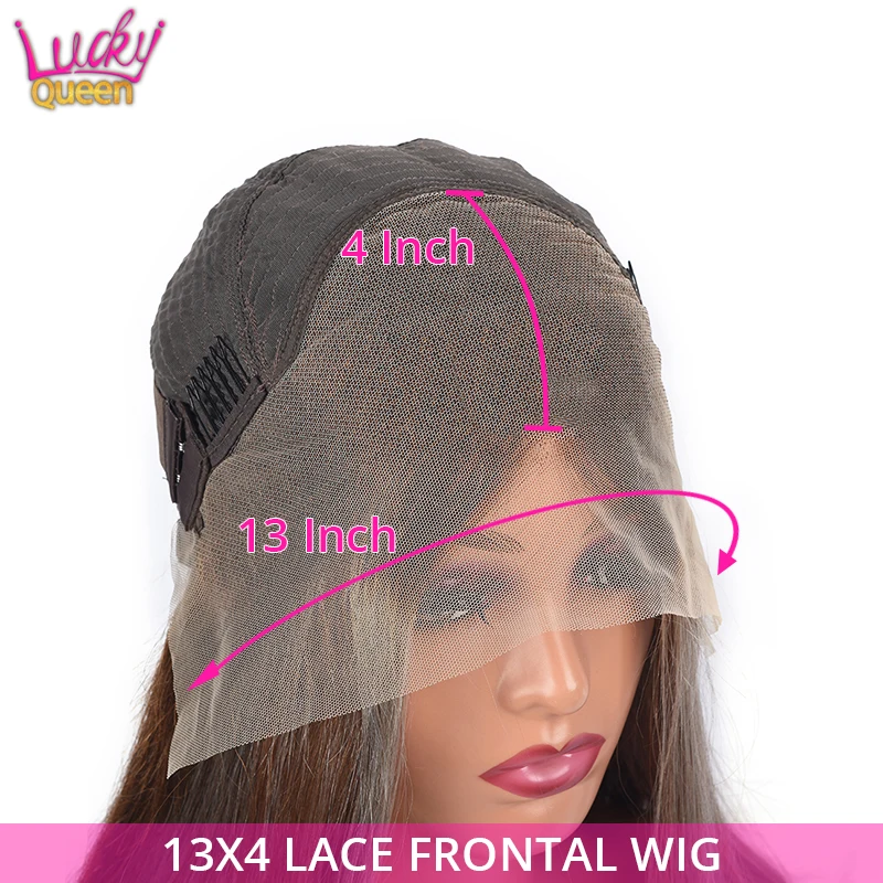 Perruque Lace Front Wig Body Wave Naturelle, Cheveux Humains, Blond Chocolat, 13x4, à Reflets, 4 30, pour Femme Africaine