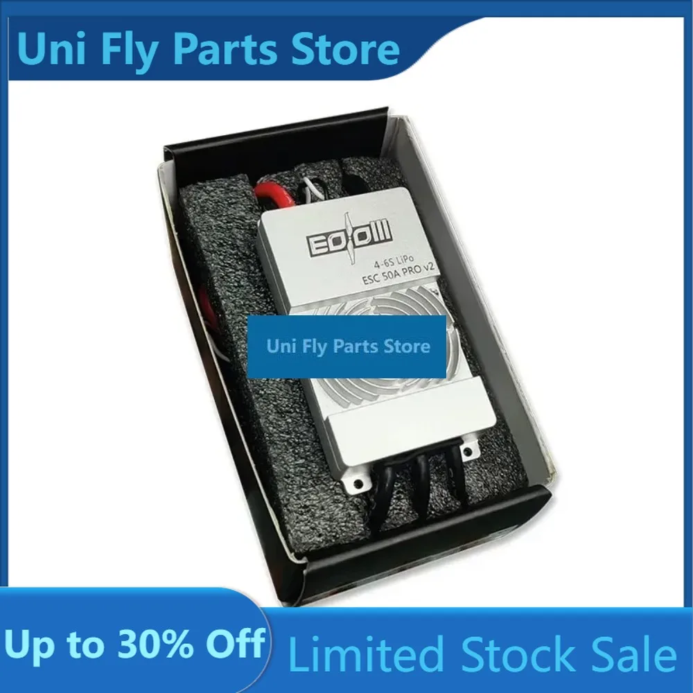 UniFlySunnySky EoLo 50A Pro V2 Esc 4-6S Lipo 3~8 Series High Efficiency Motor Closed Esc For Rc Fixed-Wing / Helivopter Frame P