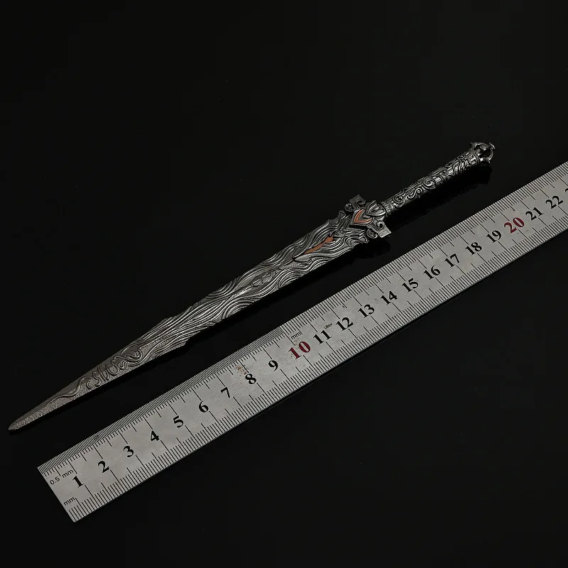 Mundo perfeito 22cm/8.66in espadas katana samurai arma modelo anime periféricos adereços ornamentos de mesa namorado presente brinquedos esportes