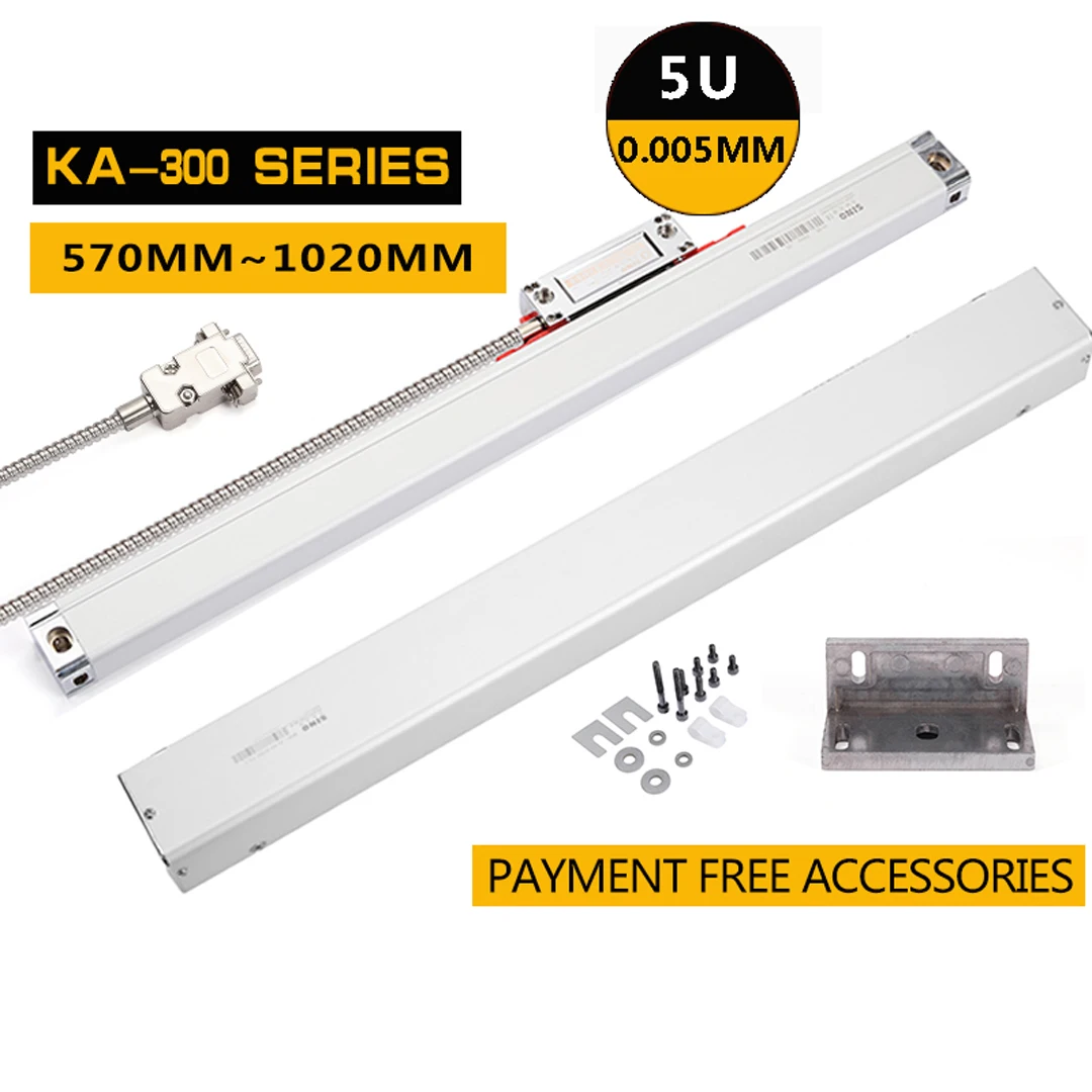 Cnc Linear Scale Grating Ruler Digital Dro Caliper Turning Lathe Milling KA300 5UM  Ttl Milling Machine Measuring Instruments