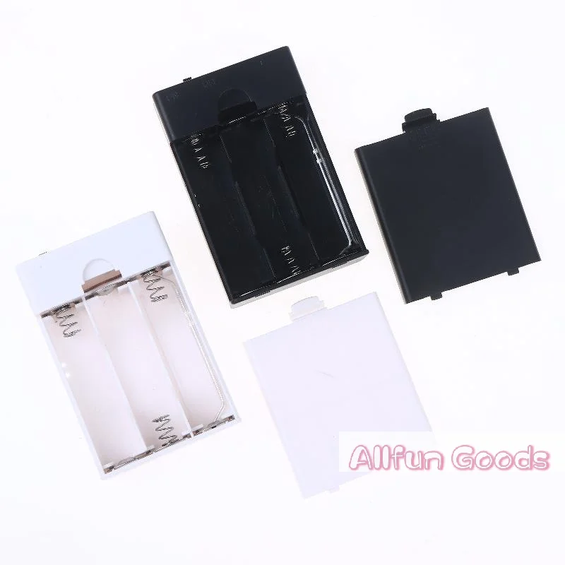 [TG835]1Pcs Built In USB Battery Holder With Switch And Cover 3AA 4.5V Battery Box AA Battery Case DIY Accessories