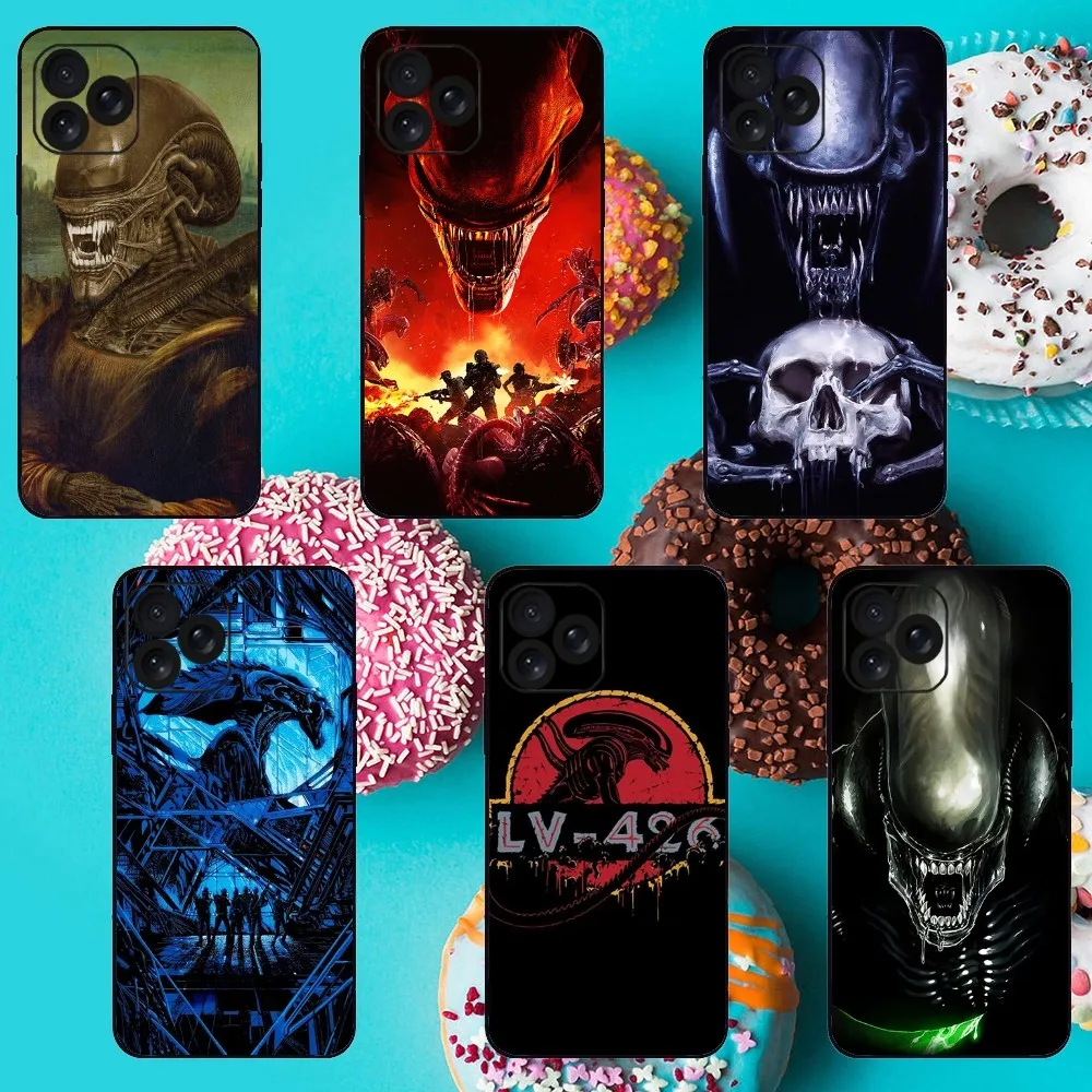 Movie A-Alien Xenomorph Phone Case For iPhone 8 11 12 13 14 15 Mini X XR XS PRO MAX Plus Shell