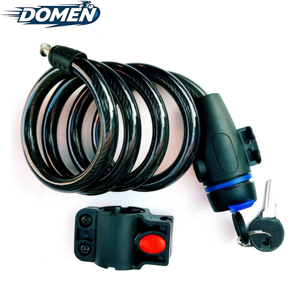 دومين دراجة الثقيلة سلسلة قفل 8 مللي متر سميكة مكافحة سرقة الصلب مع 2 مفاتيح قفل أمان دراجة نارية قفل دراجة الملحقات #3