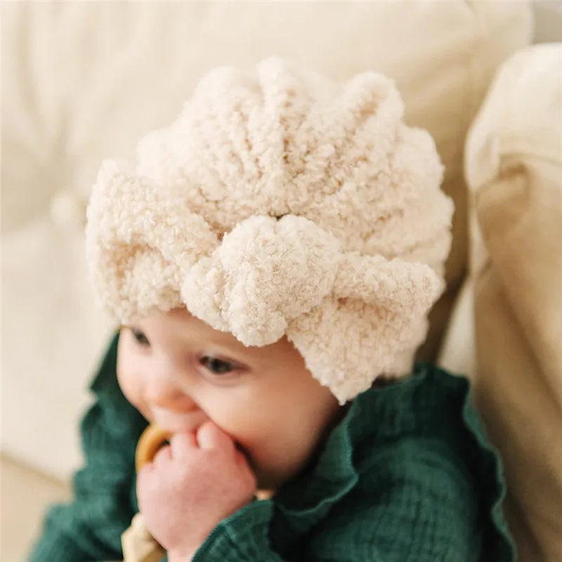 Baby Hat Girls Bows Turban Hats Infant Photography Props Cotton Kids Beanie Baby Cap Accessories Children Hats Newborns Bonnet