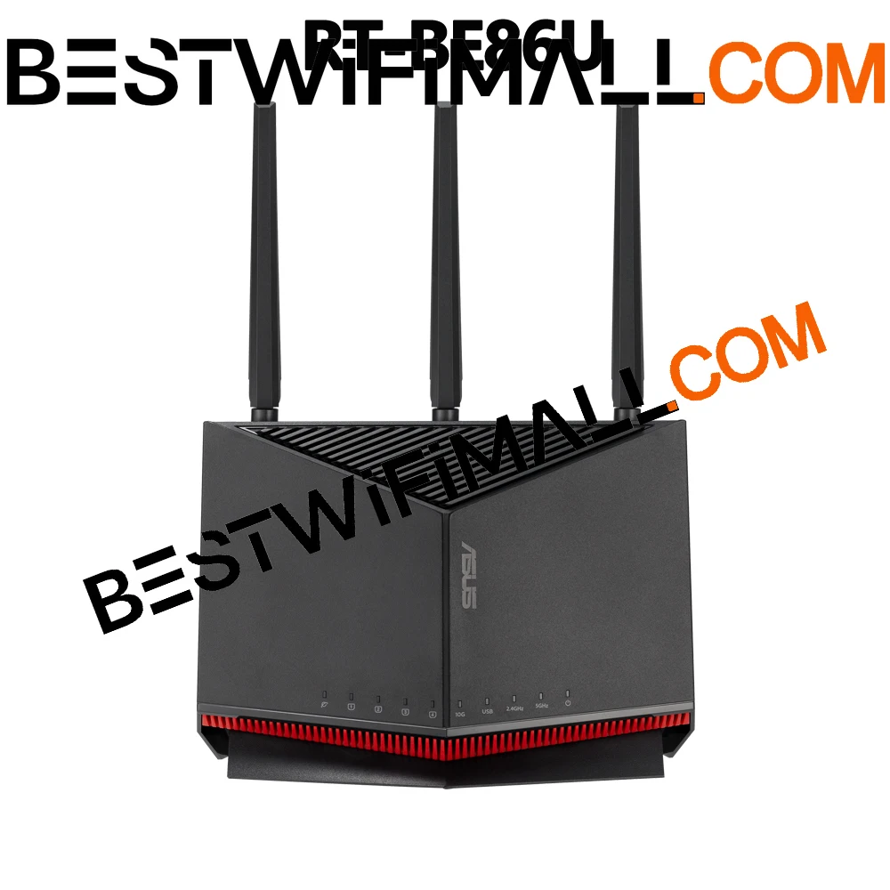 

Игровой маршрутизатор ASUS RT-BE86U BE6800 WiFi 7 802.11BE AiMesh, двухдиапазонный, 7 потоков, порт WAN/LAN 10G, покрытие 2750 кв. футов. Фут.