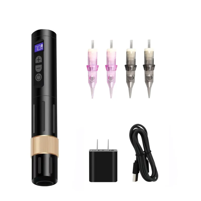 

1 Kit Electric Eyebrow Rotary Machine Tattoo Pen Free Shipping Wireless 3.0MM Stroke Microblading Ombre Powder Brows PMU Machine