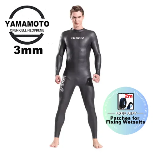 Trajes de neopreno de triatlón para mujer, traje de neopreno de piel lisa de 3mm para mujer, traje de neopreno de manga larga, natación en aguas abiertas, celda abierta