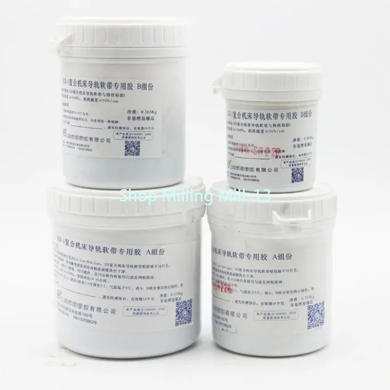 New CNC Machine Tool Guide Fit for PTFE Special A + B Glue Special Glue For Guide Rail 1set