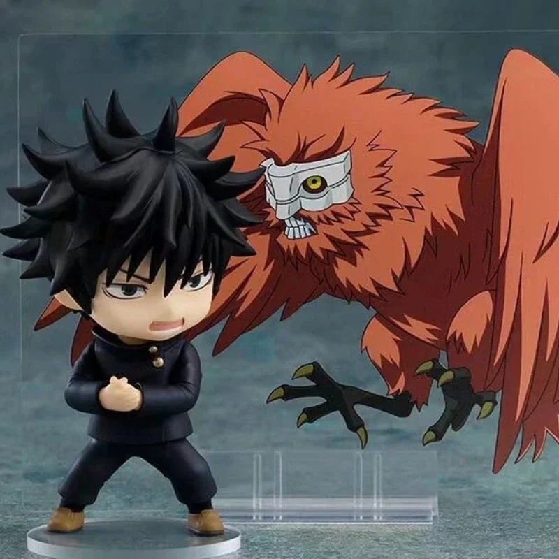 

New Anime Jujutsu Kaisen Fushiguro Megumi Q Version joint mobility Action Figure PVC Model Toys Desk Decor Collectible Gifts