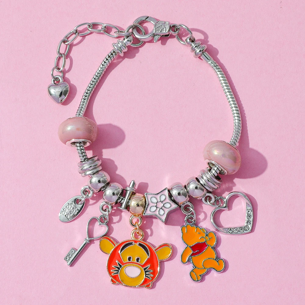 Disney schattige cartoon Winnie de Poeh serie hanger DIY kralen armband blinde box set - handgemaakte ambachtelijke speelgoed cadeau voor meisjes