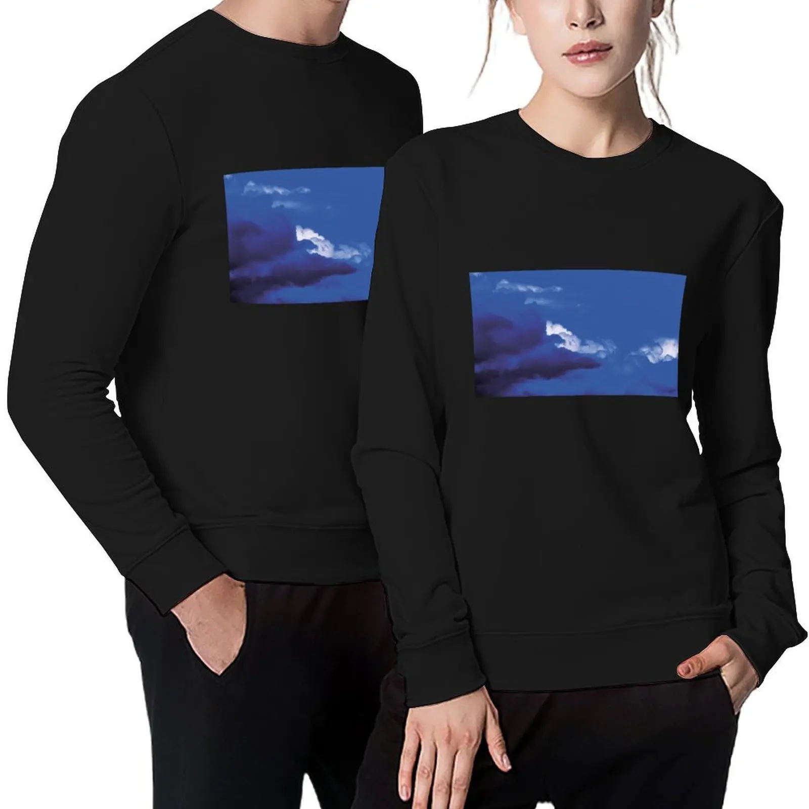 

Sky over Munich 17th October 2014 - blue Pullover mens clothes tracksuit mens designer clothes graphic sweatshirts
