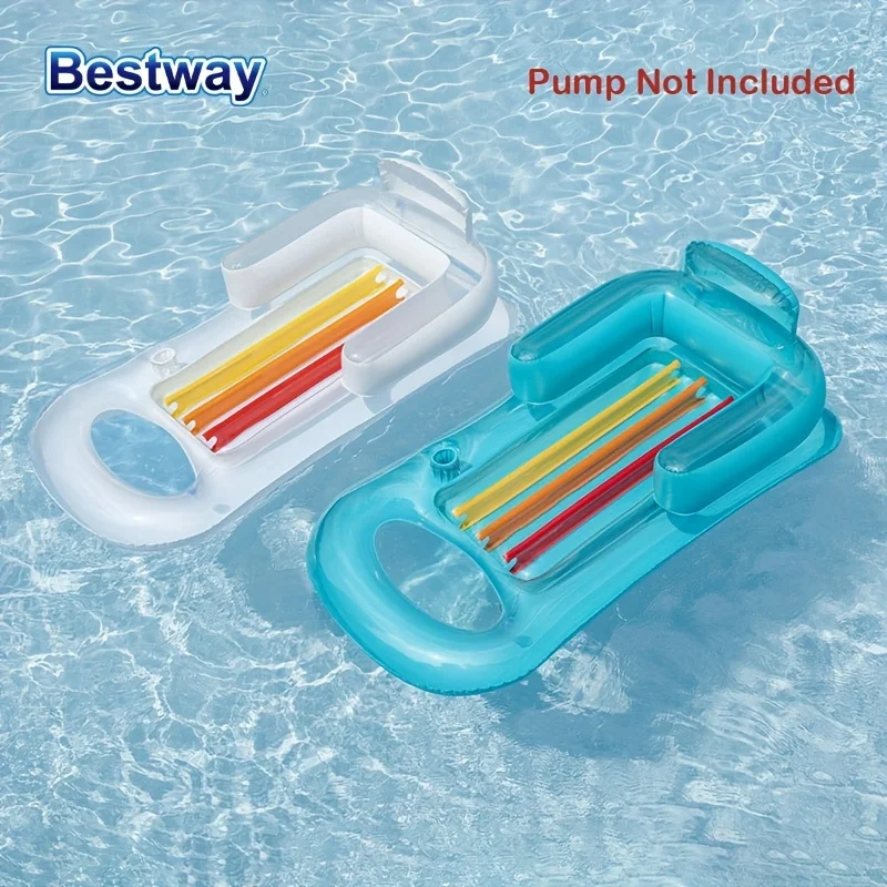 

Надувной плавающий матрас Bestway 43028 для бассейна, шезлонг для отдыха в бассейне с подголовником, надувная водная кровать