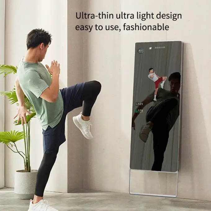 Intelligent Gym Mirror Capacitive Touch Interactive Health Full Body Indoor Sport for Yoga Photo Function