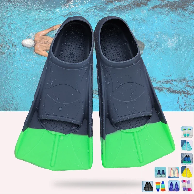 

19 Color Professional Snorkeling Diving Swimming Fins Paddle Silicone Short Children Men Women Flippers Scuba Equipment for Kids