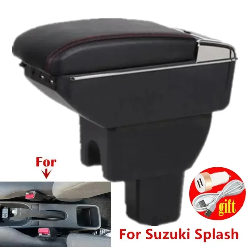 

Car Accessories For Suzuki Splash Armrest box For Suzuki Splash Car Armrest Storage Box Cup Holder Interior Dedicated Retrofit