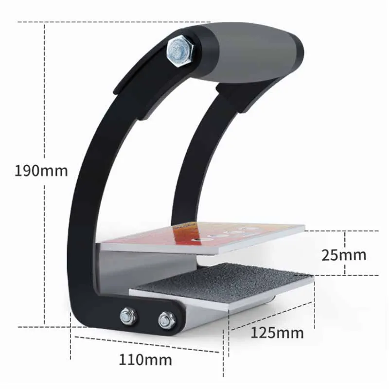 Plywood Onboard Tools Heavy Metal Aluminum Alloy Fixtures Onboard Handles Woodworking One-handed Gypsum Board Hand-clamping Tool