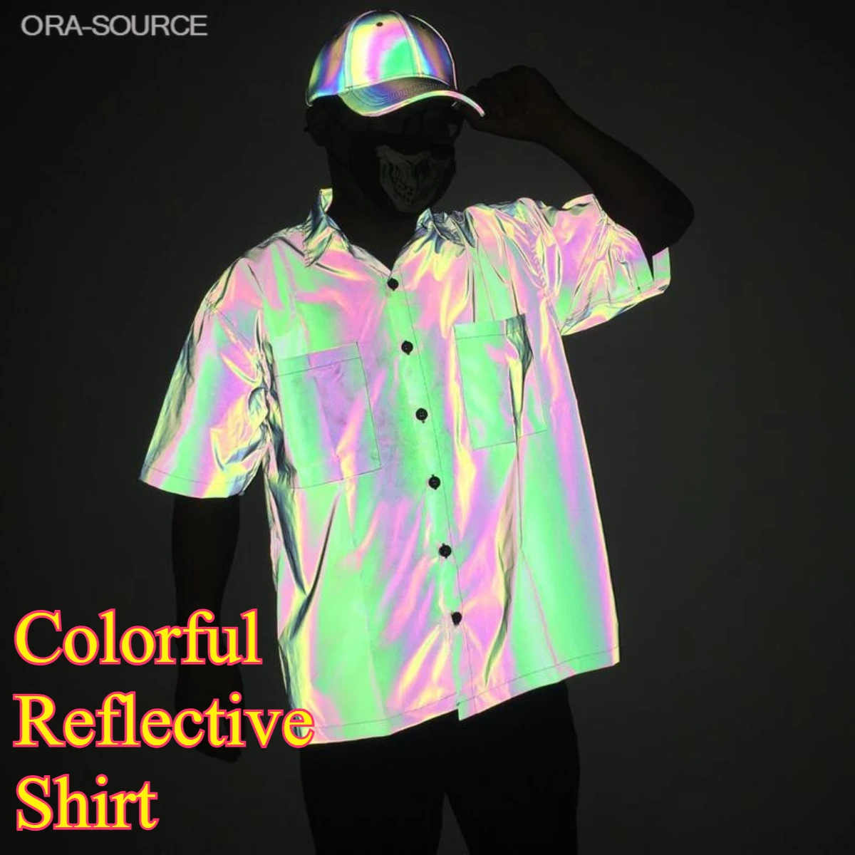 t-shirt-reflechissant-pour-homme-ete-decontracte-coupe-ample-manches-courtes-style-urbain-tendance-haut-reflechissant-de-nuit-mode-streetwear-surdimensionnee