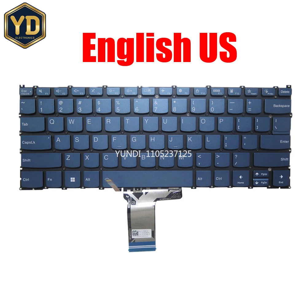 YD Laptop Keyboard For Lenovo Yoga 7 2-in-1 14IML9 Yoga 7 2-in-1 14AHP9 English US Swiss SW With Backlit New