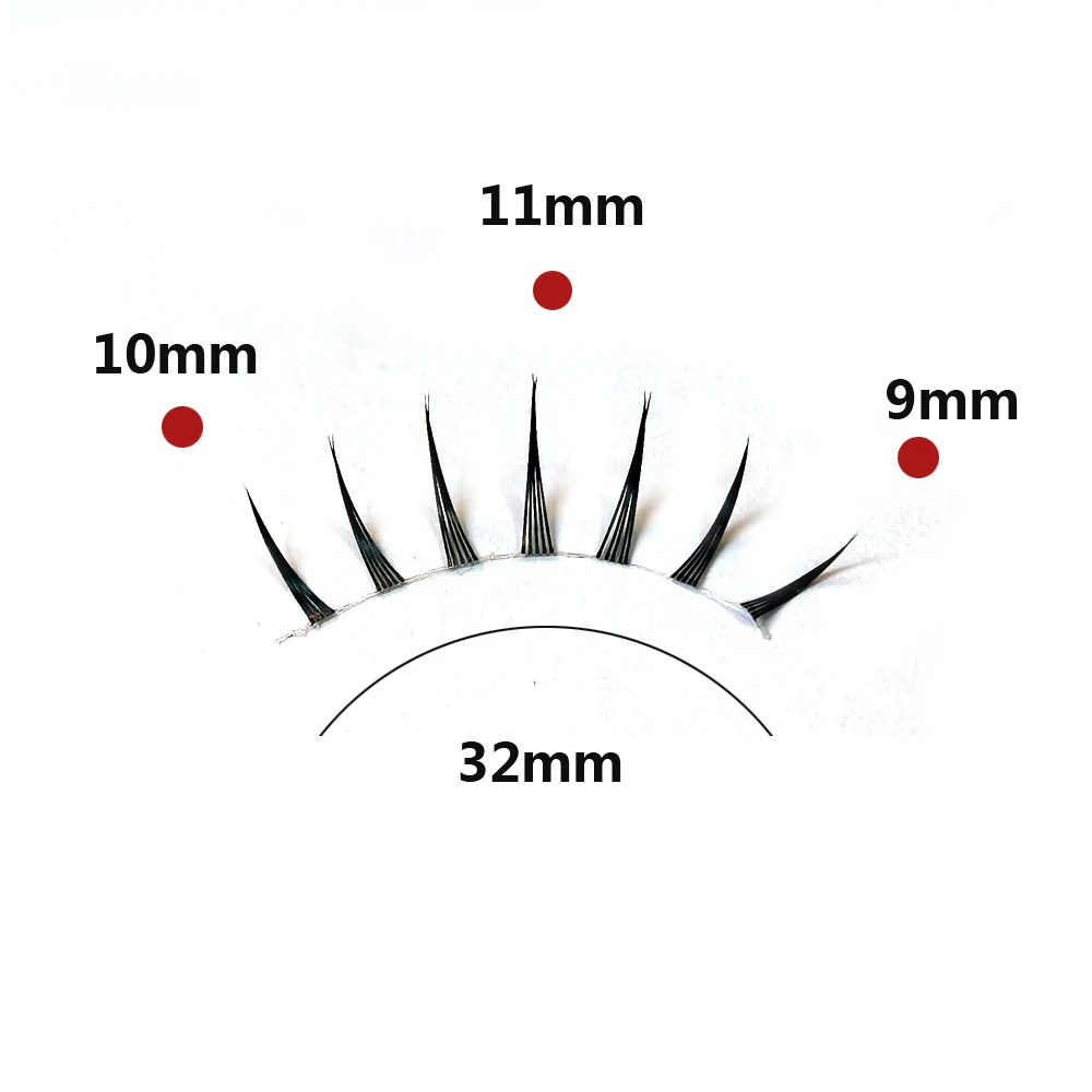 5 أزواج من الرموش الجنية على الطراز الياباني الطبيعية اللطيفة المظهر COSPLAY COS Wispy لينة لاش تمديد العين الهزلية واضحة الفرقة