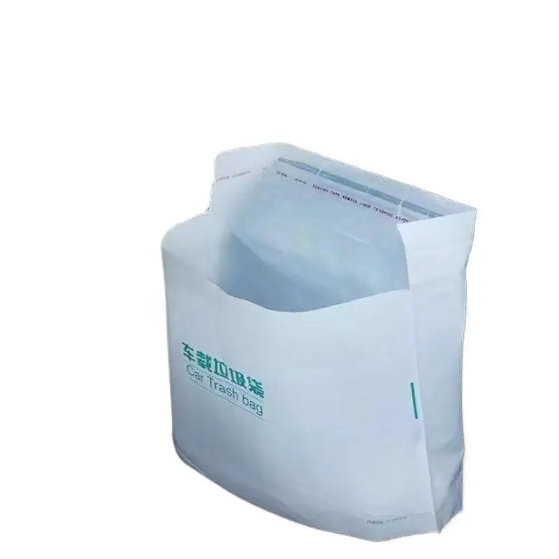 Disposable Car Trash Bags 100 Count Leak Proof Self Adhesive Portable Garbage Sacks for Auto Camping Travel Trips