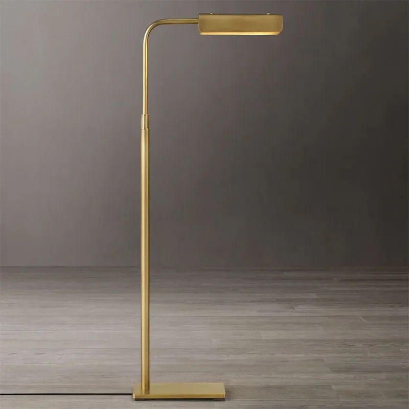 American Design Vintage Copper Versatile Lighting Solutions Corner LED Luxury Lamp With Shelves Standing Light Floor Lamp