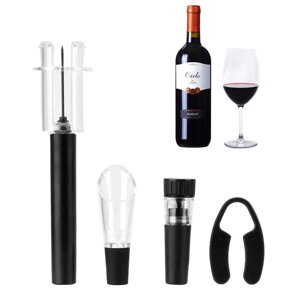 

Pin Type Air Pump Wine Opener Wine Cutter Air Pressure Vacuum Wine Stopper Wine Pourer Kitchen Tools