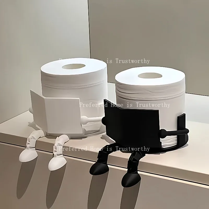 

Read about The Small Person Tissue Holder, Home Desktop Tissue Storage Box, 3D Printed Joint Movable Roll Paper Holder