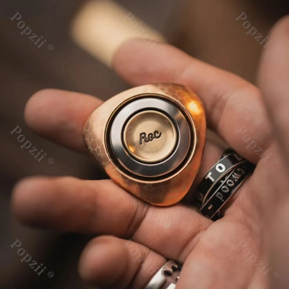 LAUTIE Roc 2.0 Mokume 8th Anniversary Limited Edition Adult Stress Relief Toy EDC Fidget Spinner Fidget Toys For Adults
