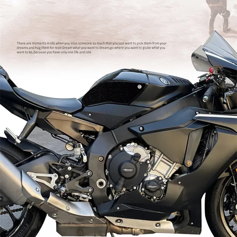 

Motorcycle Tank Pad Sticker For YAMAHA R1 2015-2016 Non-slip Rubber Protector Cover Decals Graphics Kit